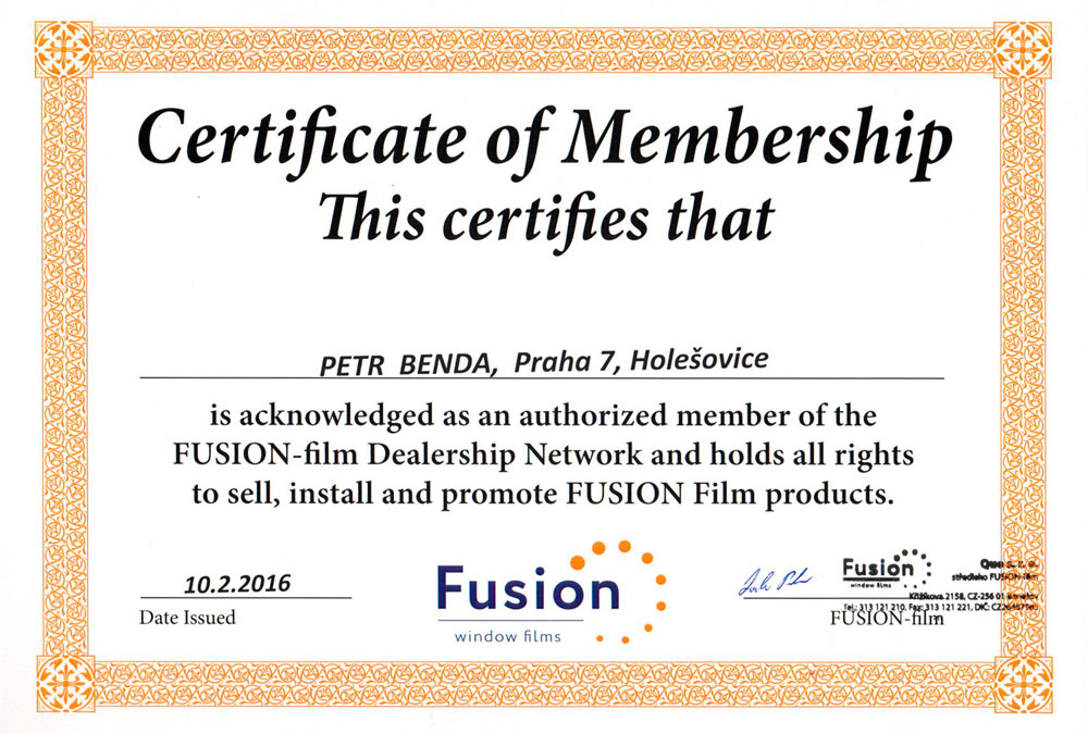 certifikace fusion